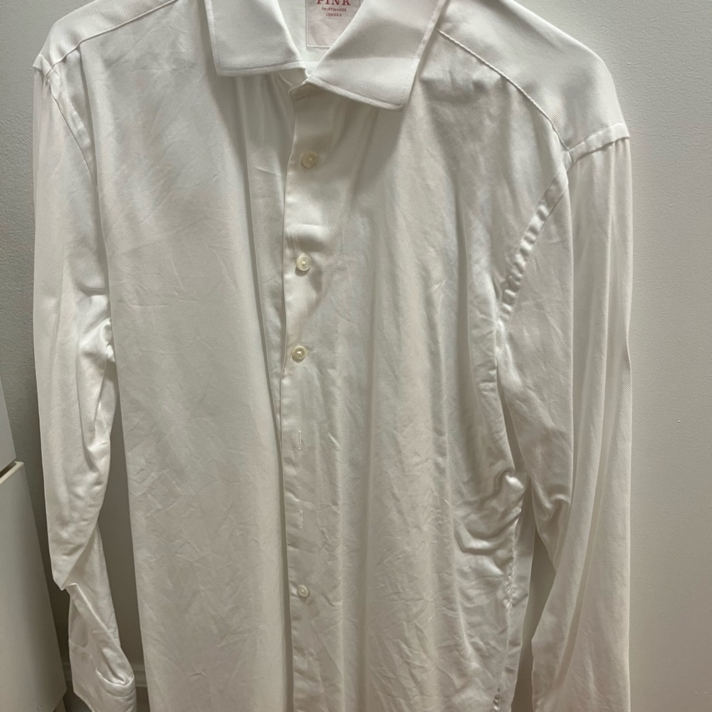 PINK Victoria's Secret Classic White Dress Shirt